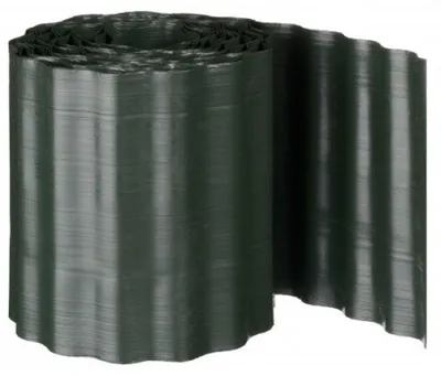 Image de Bordure pour gazon en PVC ondulé - 9m - 15cm