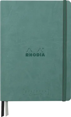 Produktbild von Rhodia Goalbook A5 Umschlag, 80 Bl glattes, kariert/dot 120g, Wassergrün 194448C
