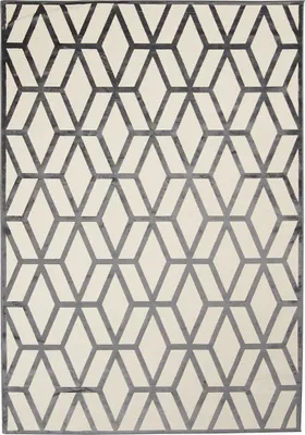 Image de Tapis de salon et de chambre à coucher en viscose avec motif scandinave SONDAC