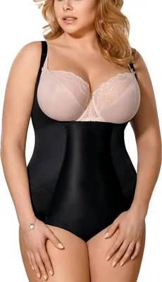 Produktbild von Gorsenia K148 Sanremo Shapewear Body Dame figurbetonend Unterwäsche EU, Schwarz, S