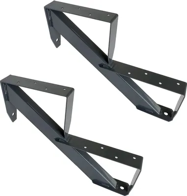 Zdjęcie produktu dla Szyna schodowa Schody drewniane Podłużnica stalowa Rama schodowa 2 stopnie Wysokość 34cm Antracyt RAL 7016