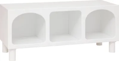 Produktbild von Regal mit 3 fächern "tara" weiß 90x40x32cm  - Atmosphera créateur d'intérieur
