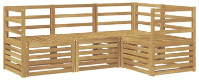 Image de Ensemble de coussins pour canapé, 4 pièces, blanc, 185,5 x 126,5 x 73 cm