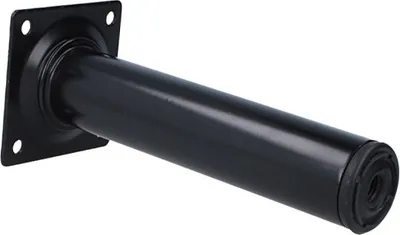 Produktbild von Möbelbein Tischbein Möbelfuss ø30mm rund Schwarz Sofafuss Bettstütze Metall Tischstütze 150mm Höhe