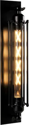 Obrázok produktu pre Nástenná lampa RETRO čierna 1xE27x20W kov rozmery: 47x10x10 cm IP20 Polux