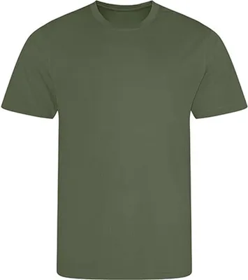 Immagine prodotto di Just Cool JC001 | Cool T-Shirt +WRAP certified +UV sun protection 30 - Colore: Earthy Green - Taglia: M