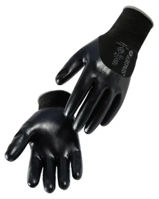 Produktbild von 10 Gummihandschuhe 3/4 beschichtet Nitril