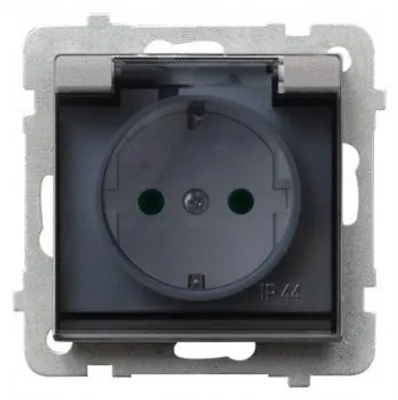 Produktbild von Ospel GPH-1RSP/m/38/d, Silber, IP44, 16 A, 71 mm, 42 mm, 71 mm