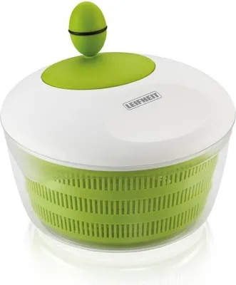 Immagine prodotto di Centrifuga per insalata, Leifheit Trend, capacità 4 litri, impugnatura ergonomica, meccanismo a manovella, bianco e verde