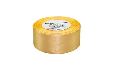 Zdjęcie produktu dla Wstążka satynowa złota 38mmx32m