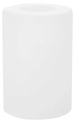 Glas-Lampenschirm zylindrisch, E27, 18x10 cm, Milchglas