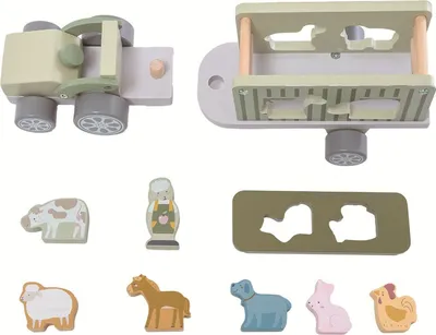 Produktbild von 2Kids Toys: Holzauto mit Tierfiguren
