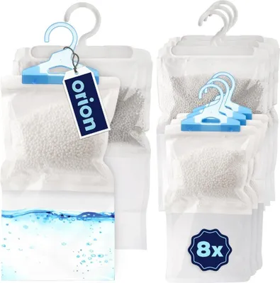 Immagine prodotto di Orion | Deumidificatore - Ultra Fresh - 8 pezzi - 250/400 g - Inodore - Fino a 20 m² - Appendibile