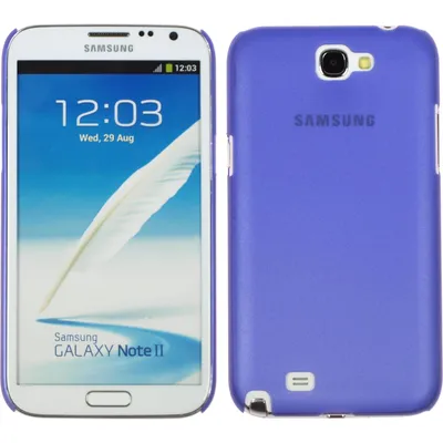 Produktbild von PhoneNatic Case kompatibel mit Samsung Galaxy Note 2 - Hülle lila  Hard-case + 2 Schutzfolien