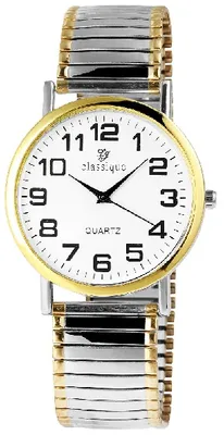 Produktbild von Classique 2700011-002 Analog Herrenuhr mit Metallzugband bicolor