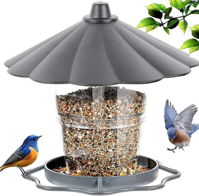 Produktbild von Klappbares Vogelfutterhaus, tragbares hängendes Vogelfutterhaus