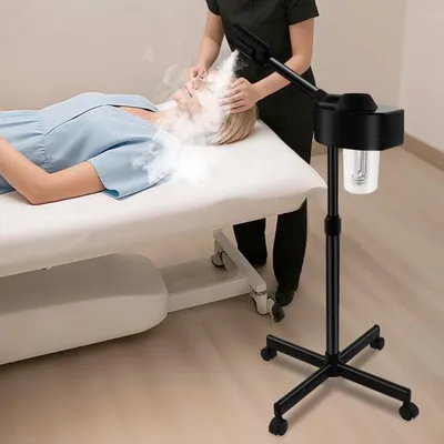 Zdjęcie produktu dla Sauna do twarzy o mocy 800 W - zbiornik na wodę o pojemności 680 ml - urządzenie do zabiegów parowych do użytku domowego i salonowego