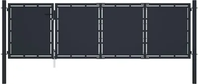 Obrázek produktu pro Zahradní brána ocelová 350 x 75 cm antracitová