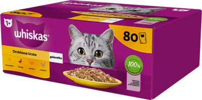 Zdjęcie produktu dla Whiskas Saszetka Galaretka Drób dla kota 80 x 85 g