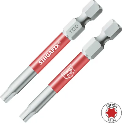 Produktbild von 5 Stück SIHGAFIX Edelstahl Bit rostfrei TX 30 - 60 mm Länge