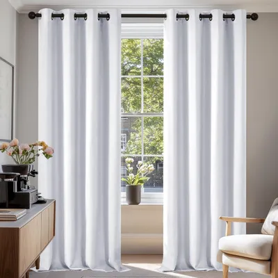 Obrázek produktu pro Zatemňovací závěsy, ochrana proti chladu, ochrana proti hluku, sada 2 kusů, rozměry 200 x 140 cm, barva: stříbrná, šedá