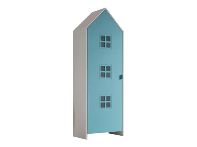 Schrank Casami Bruges 37 x 57,6 x 171,3 cm MDF Blau