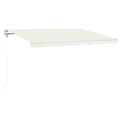 Immagine prodotto di vidaXL Tenda automatica con LED e sensore vento 400x300 cm Crema