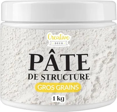 Image de Creative Deco Modeling Paste Pâte de Structure Gros Grains 1kg - Pâte à Relief