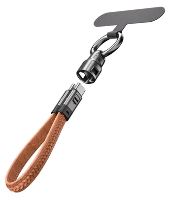 Produktbild von PD240W Schnellladekabel für den Schlüsselbund 2-in-1, 240 W Typ-C-zu-Typ-C-Kabel mit Geflecht und Smart-Chip, tragbares Ladekabel für Laptop, Tablet und Smartphone,