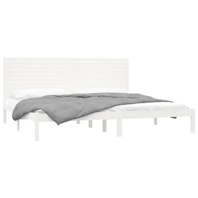 Productafbeelding van Bedframe massief hout wit 180x200 cm