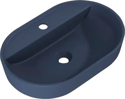 Produktbild von Jungborn Aufsatzwaschbecken NONUS DECEM 612 x 412 mm navy blau matt