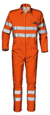 Immagine prodotto di Tuta da lavoro ad alta visibilità Sir Safety Velvet da uomo, resistente al freddo con strisce riflettenti giallo-arancione, 3XL, HI-VIS ORANGE