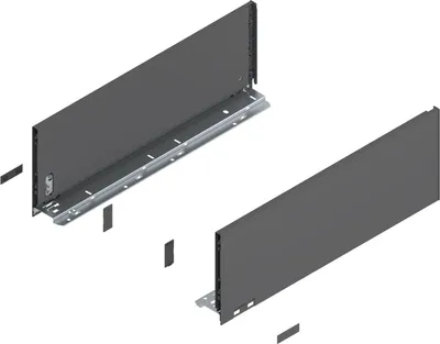 Produktbild von Blum Legrabox pure H C Schubladenschienen Set | 1 Paar, 40kg 350mm | Tip On Vollauszug, oriongrau