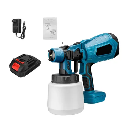 Obrázek produktu pro Elektrická stříkací pistole, vysoký výkon 1500W, kapacita 1000ML, s 1x baterií, zástrčka Eu
