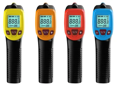 Produktbild von Infrarot-Thermometer, berührungslose digitale Laser-Temperaturpistole -58 °F bis 1112 °F (-50 °C 600 °C) mit LCD-Display