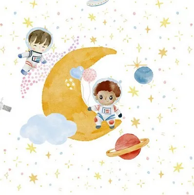 Produktbild von RP 20 Servietten Little Astronaut - Astronaut auf Mond 33x33cm
