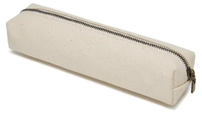 Produktbild von Multifunktionales Federmäppchen aus Canvas, Kawaii, mit Reißverschluss (beige, Größe S)