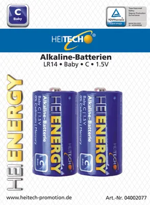 Produktbild von Alkaline Batterlien Baby/C 2er-Pack