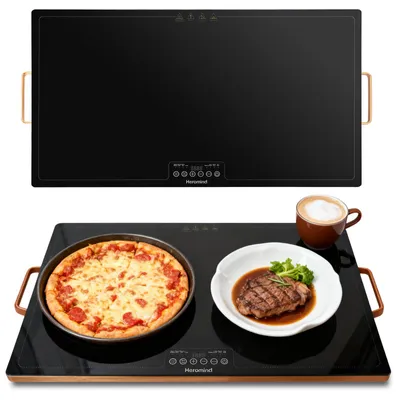 Warmhoudplaat 60x40 cm, 300 W, Touchscreen, Sicherheitsglas