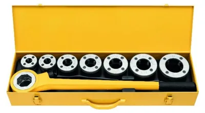 Produktbild von REMS Hand-Gewindeschneidkluppe eva Set R 1/2-1.1/4
