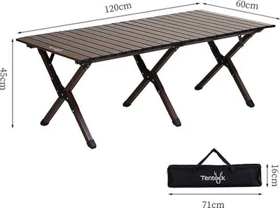 Produktbild von Famanu Camping-Tisch klappbar, stabil und tragfähig - 90 x 60 x 45 cm