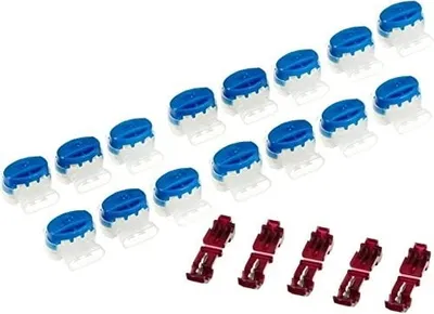 Immagine prodotto di 15 connettori per cavi + 5 morsetti di collegamento compatibili per Robomow ® RX* RC* RS* - scatola richiudibile - Originale 3M