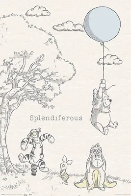 Produktbild von Winnie The Pooh Poster Splendiferous 91,5 x 61 cm