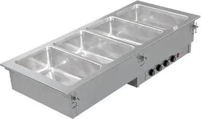 Produktbild von KBS Einbau Bain Marie 2x GN 1/1 mit getrennt regelbaren Becken Edelstahl