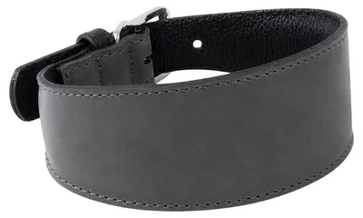 Produktbild von Das Lederband Windhundhalsband Vancouver Granite/Black, Länge: 62 cm / Breite: 55 mm