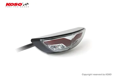 Image de Feu arrière Koso LED GT-03 avec feu stop gris fumé homologué