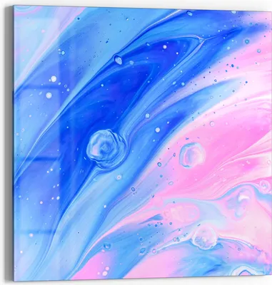 Produktbild von DEQORI Glasbild Echtglas 50x50 cm 'Kosmische Harmonie' Wandbild Bild modern Deko