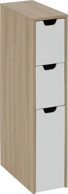 Zdjęcie produktu dla Wąska szafka modułowa LOA, 3 szuflady, 80 cm