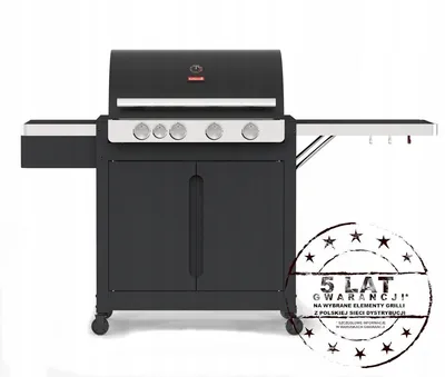 Zdjęcie produktu dla Barbecook Stella 4311 Grill Gazowy Duży I Mocy 18.2Kw Żeliwny Ruszt+Płyta