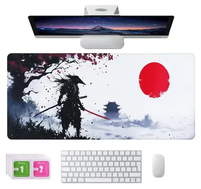 Immagine prodotto di Tappetino antiscivolo per scrivania da gaming - 80 x 30 cm - Tappetino per mouse XXL